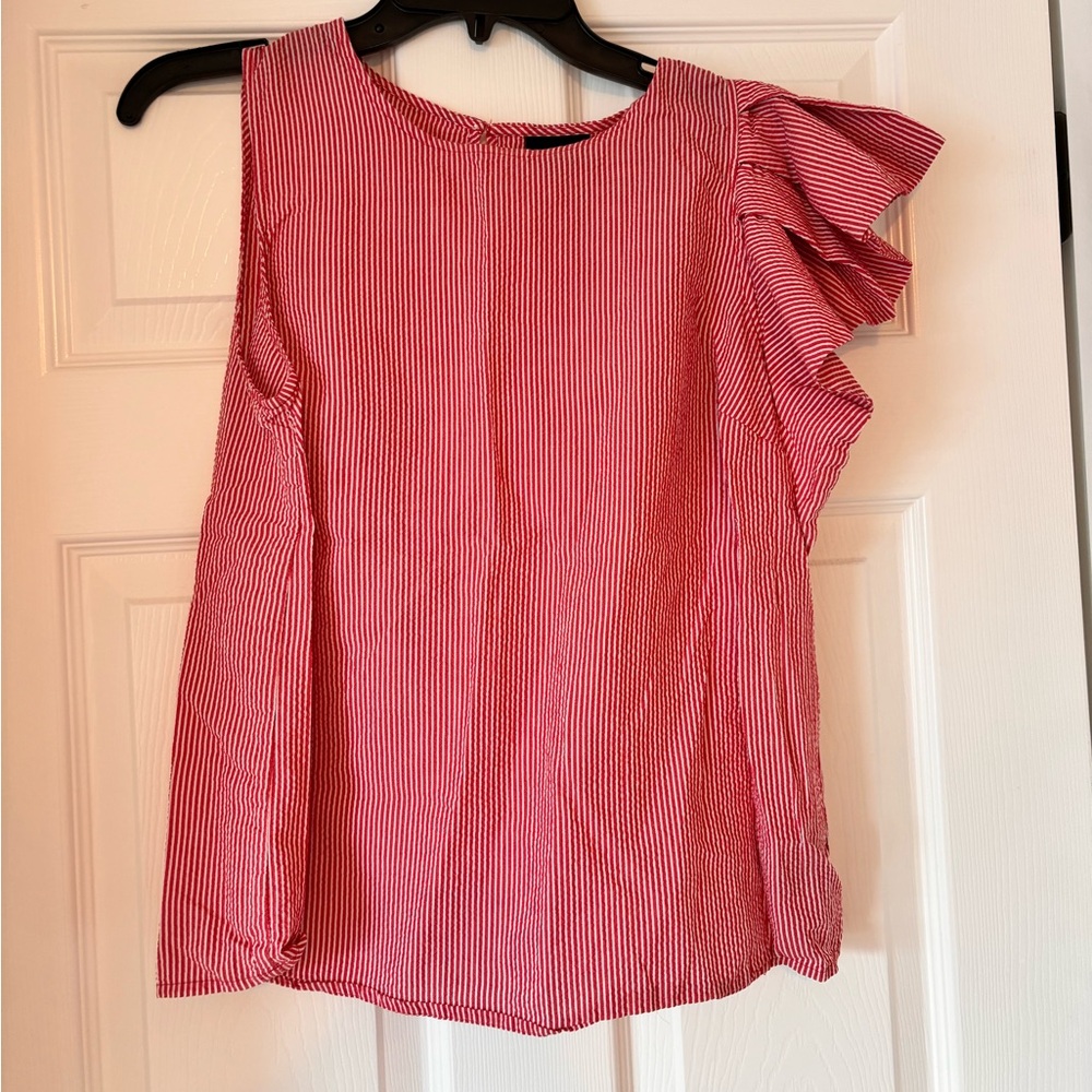 Who What Wear Ruffle Blouse